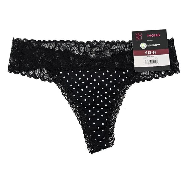 NO Boundaries NOBO Micro Lace Trim 3-Pack Thong Panties – Size Small NWT - Picture 6 of 11